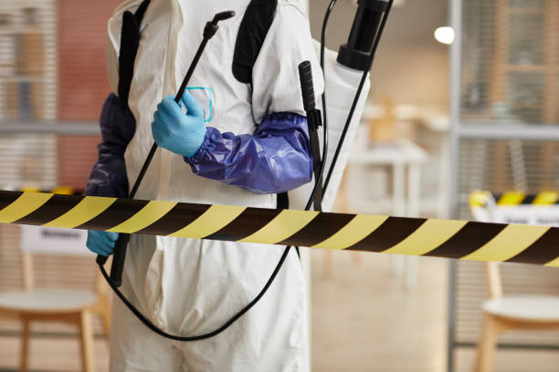 Professional Biohazard Cleanup technician working in Alton, NH